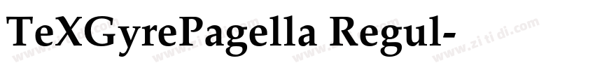 TeXGyrePagella Regul字体转换